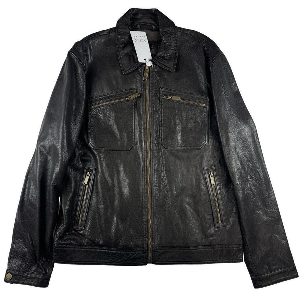 Danier Leather Moto Dion Jacket Black Size L